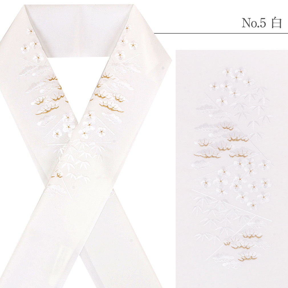 豪華で上品な高級刺繍半衿