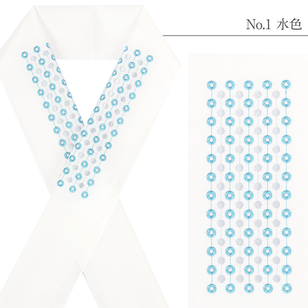 豪華で上品な高級刺繍半衿