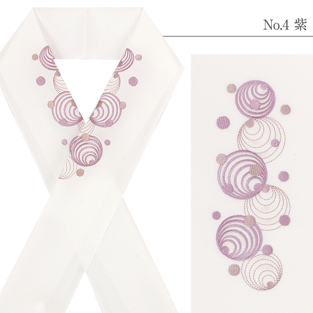 豪華で上品な高級刺繍半衿