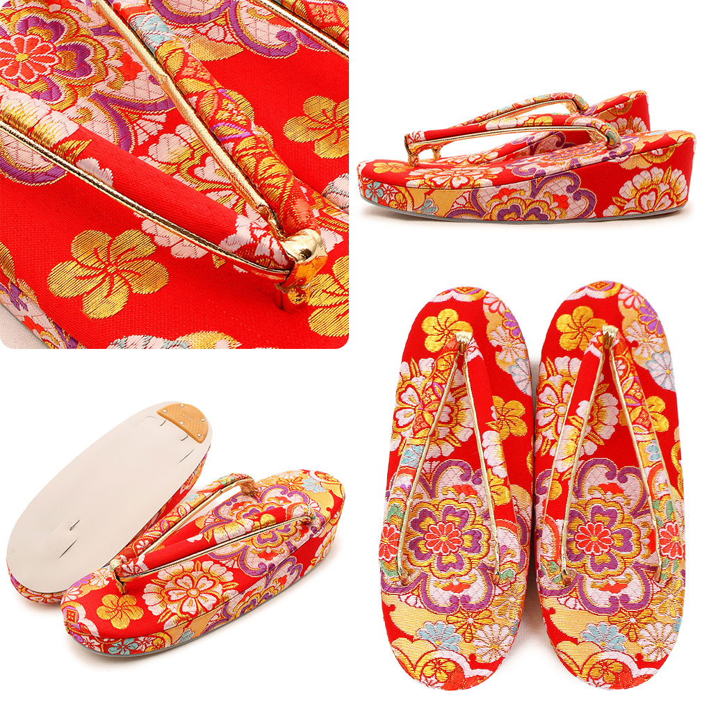 七五三 子供用 金襴草履 Ｌサイズ