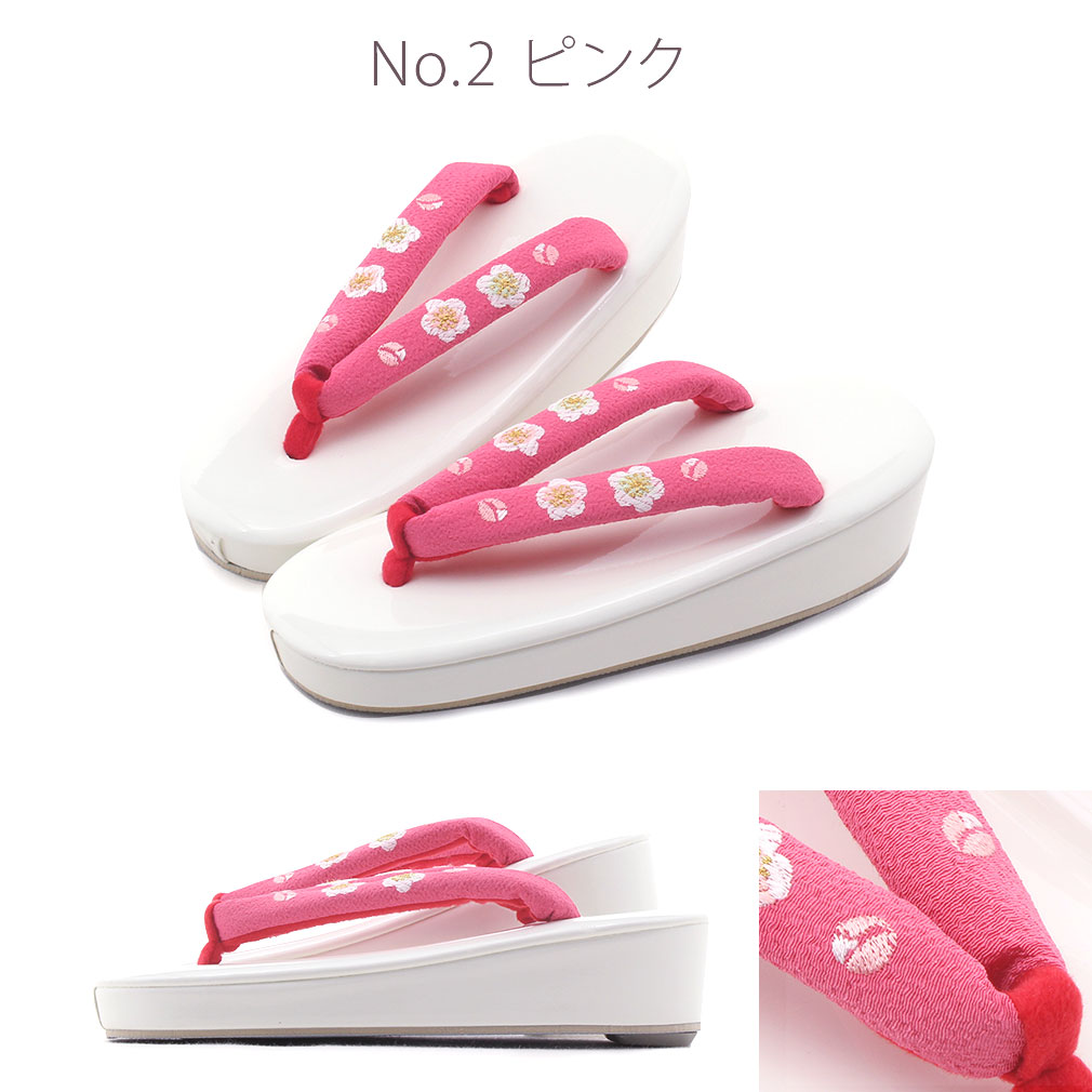 草履 七五三 女の子 3歳 5歳 7歳 Mサイズ Lサイズ 18.0cm 21.0cm 子ども用 レッド ピンク ホワイト グリーン 