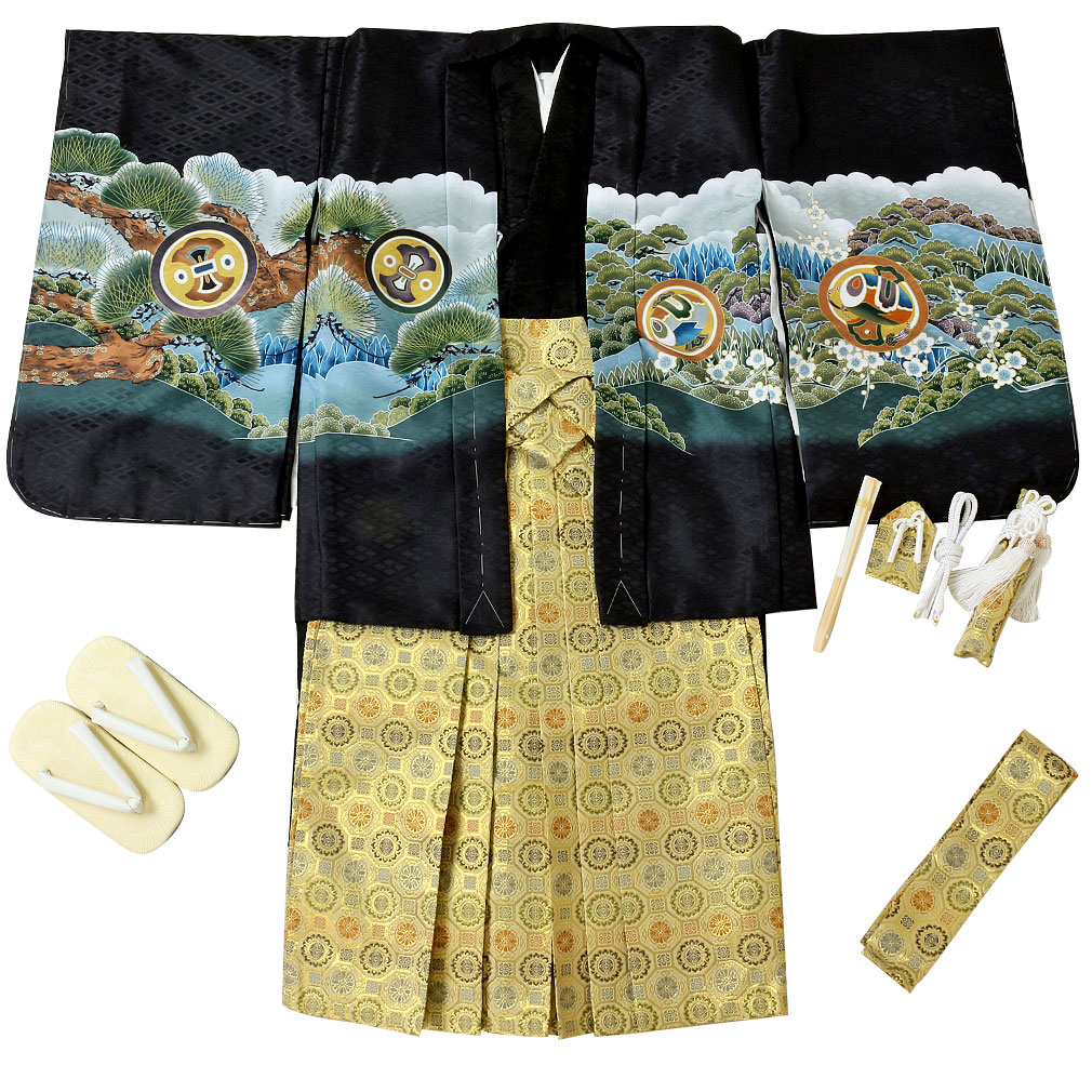 七五三のお祝いに必要な男の子用羽織袴セット