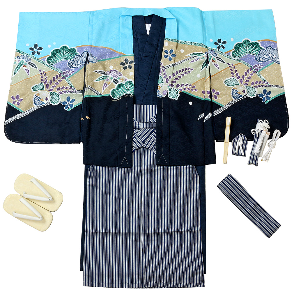 七五三のお祝いに必要な男の子用羽織袴セット