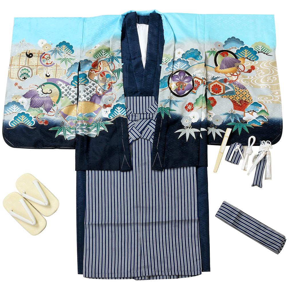 七五三のお祝いに必要な男の子用羽織袴セット