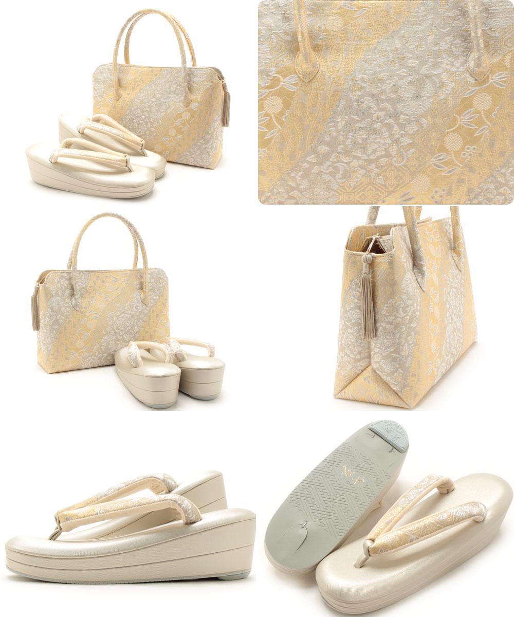 東京浅草：紗織謹製　礼装用草履バッグセット 