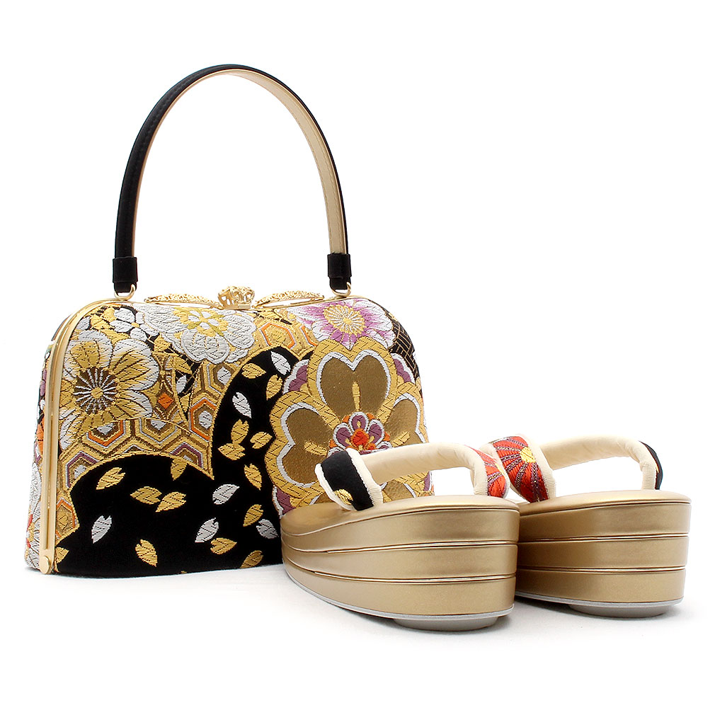 彩小径　振袖用　草履バッグセット