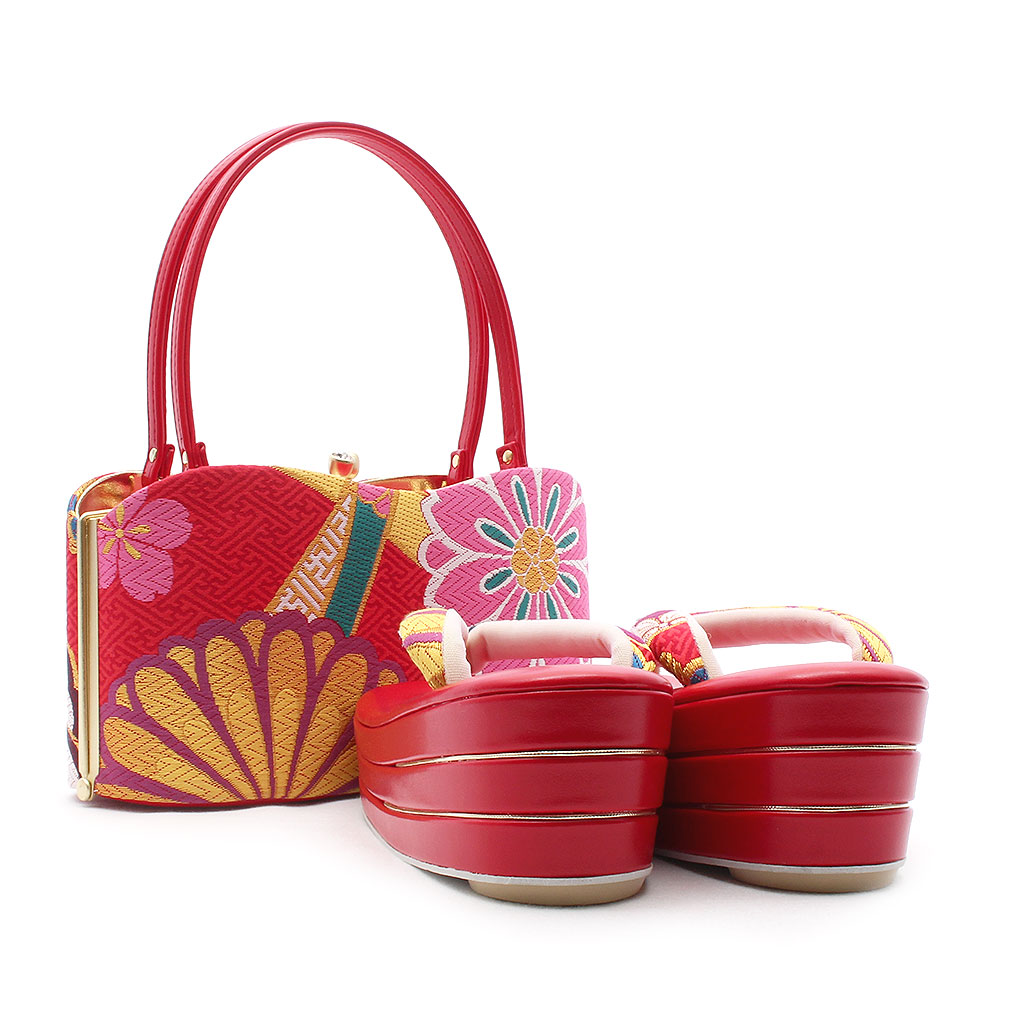彩小径　振袖用　草履バッグセット
