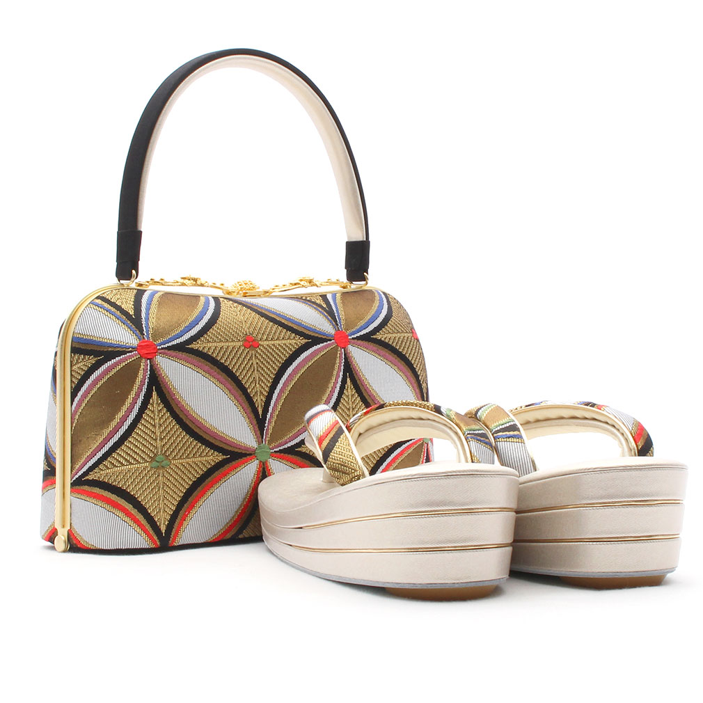 彩小径　振袖用　草履バッグセット