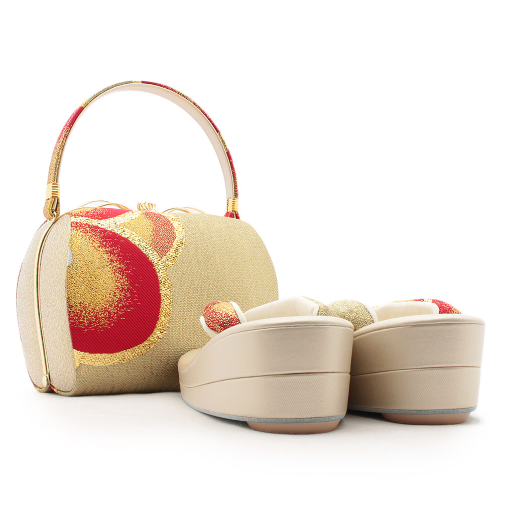 彩小径　振袖用　草履バッグセット