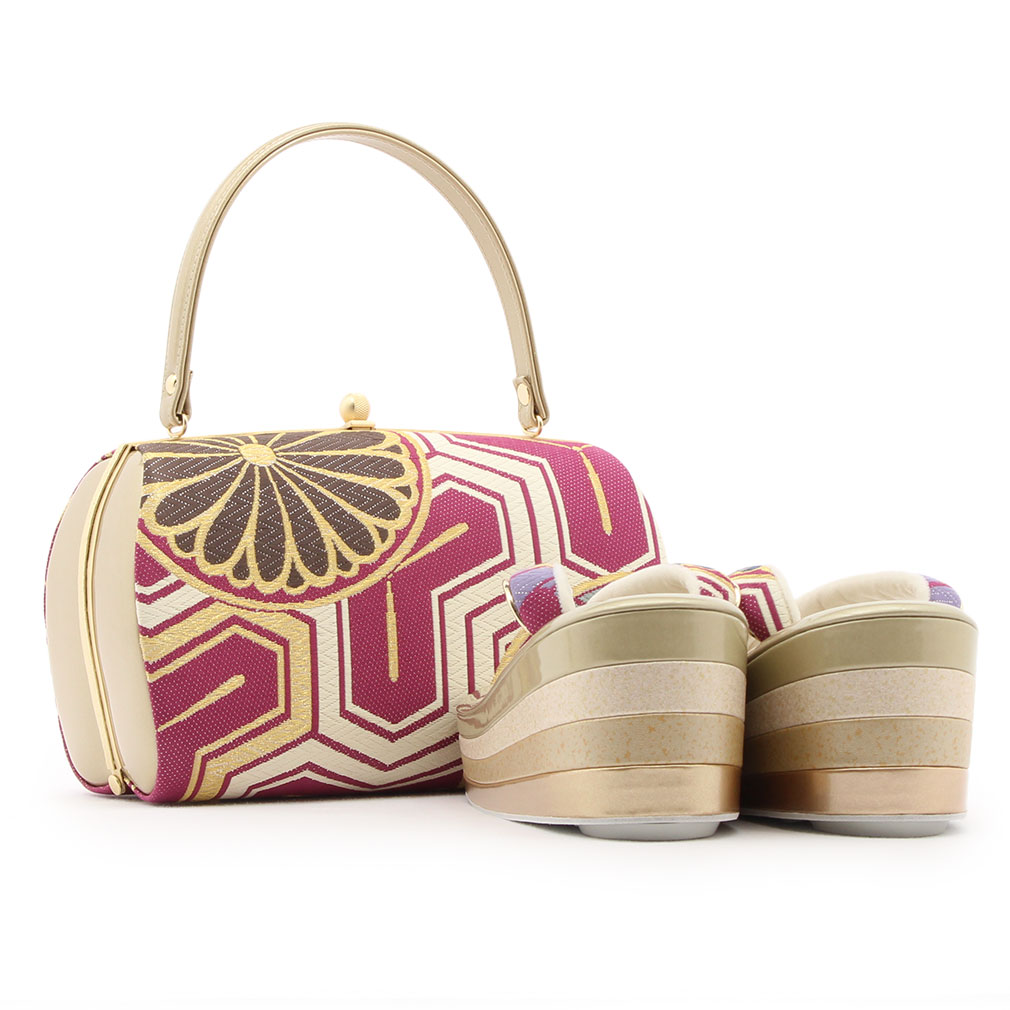 振袖用正絹帯地草履バッグ