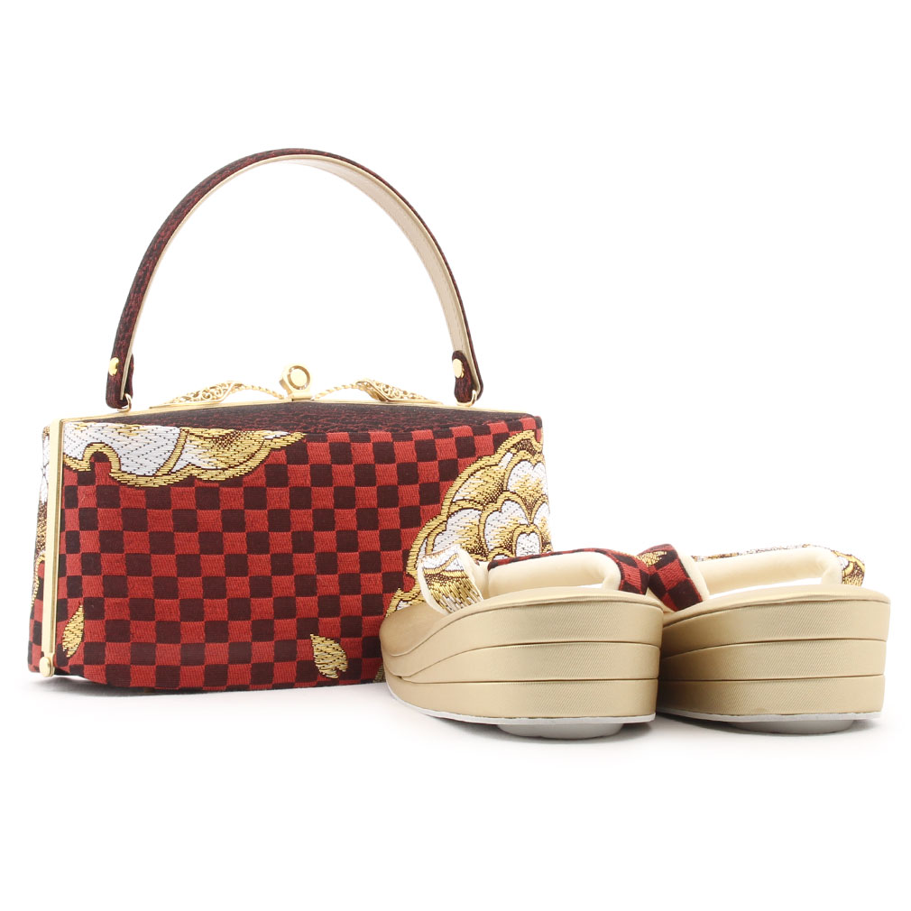 振袖用正絹帯地草履バッグ