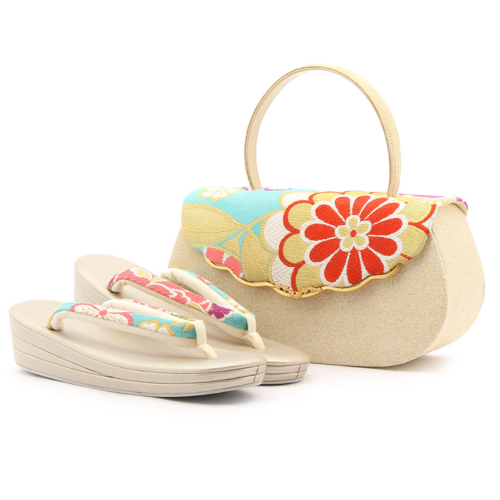 振袖用正絹帯地草履バッグ