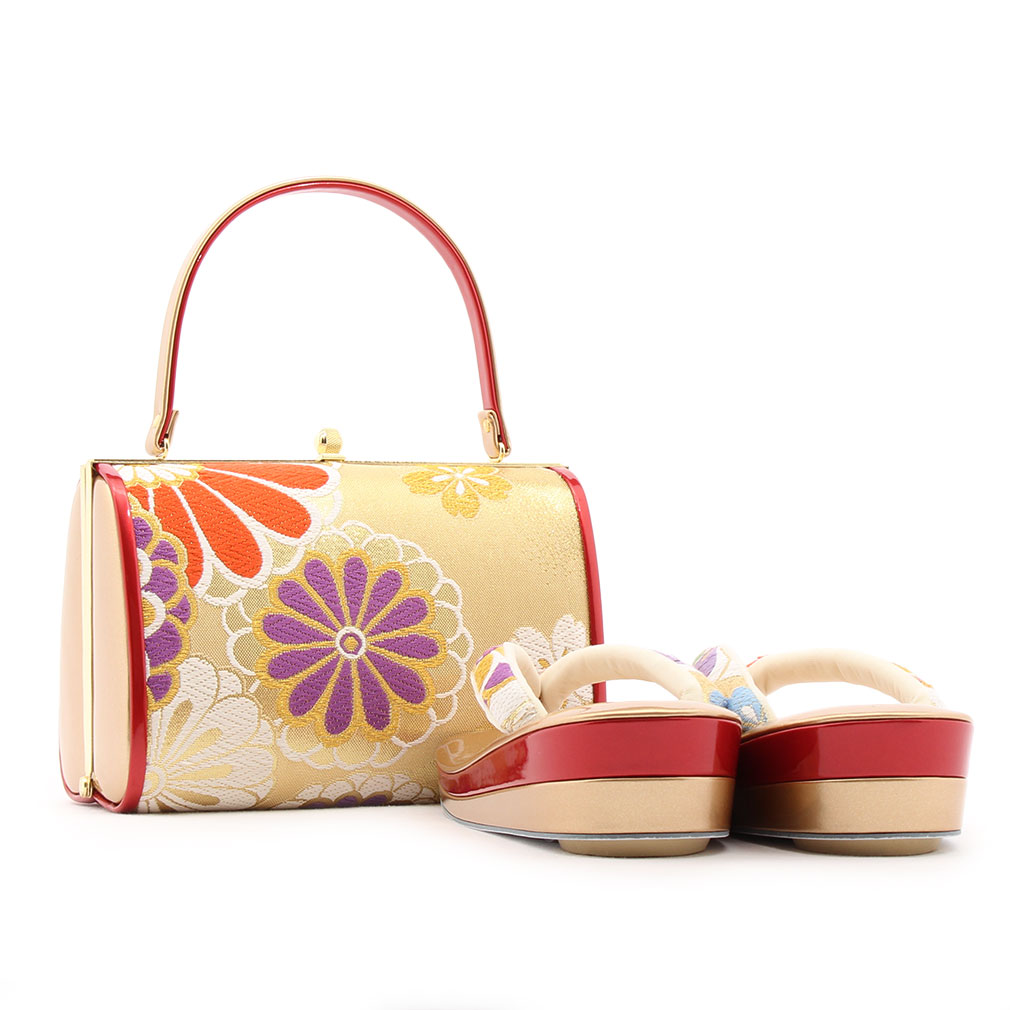 振袖用正絹帯地草履バッグ