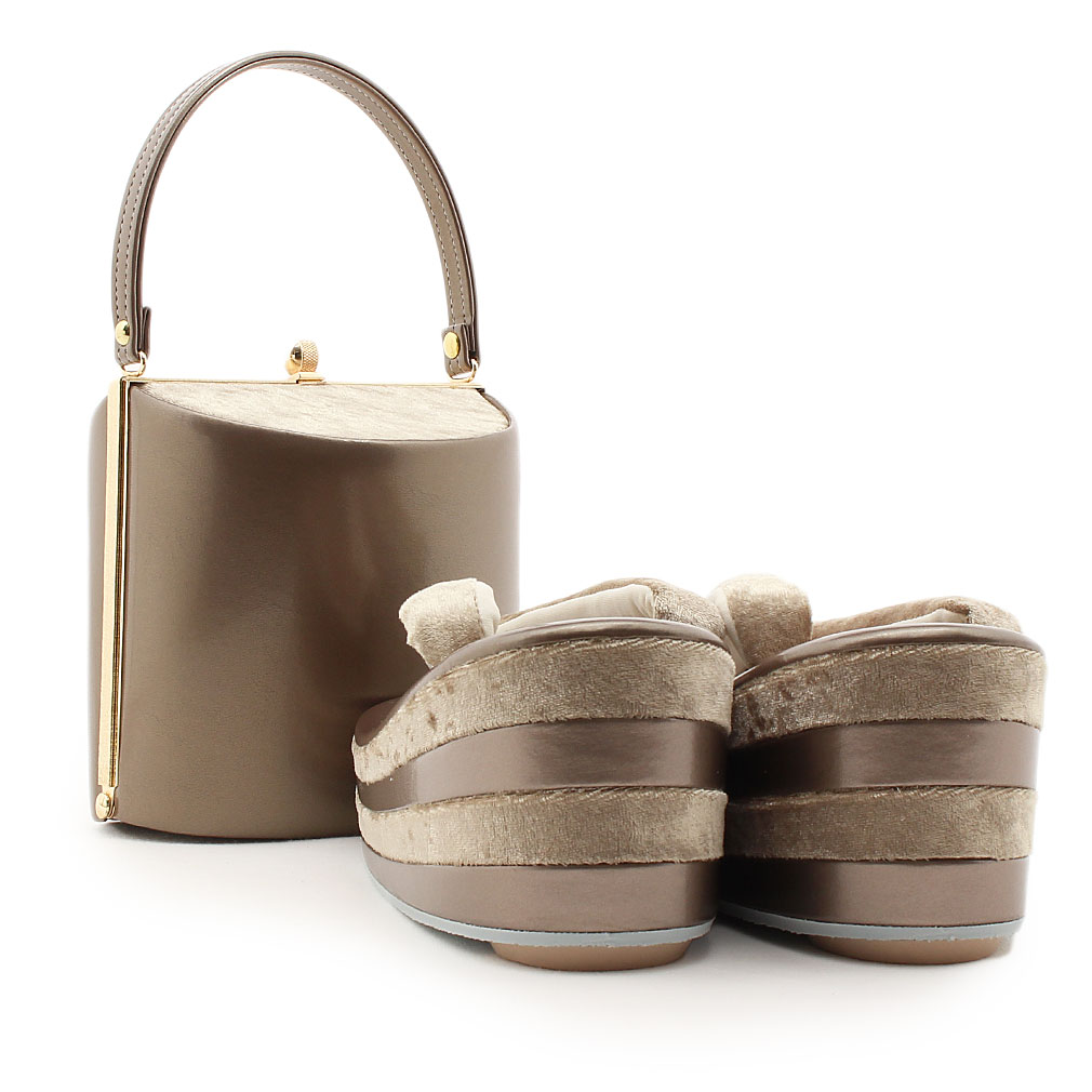 成人式 振袖 草履 バッグ 草履バッグセット 草履 セット フリーサイズ Lサイズ 日本製 彩小径 正絹帯地