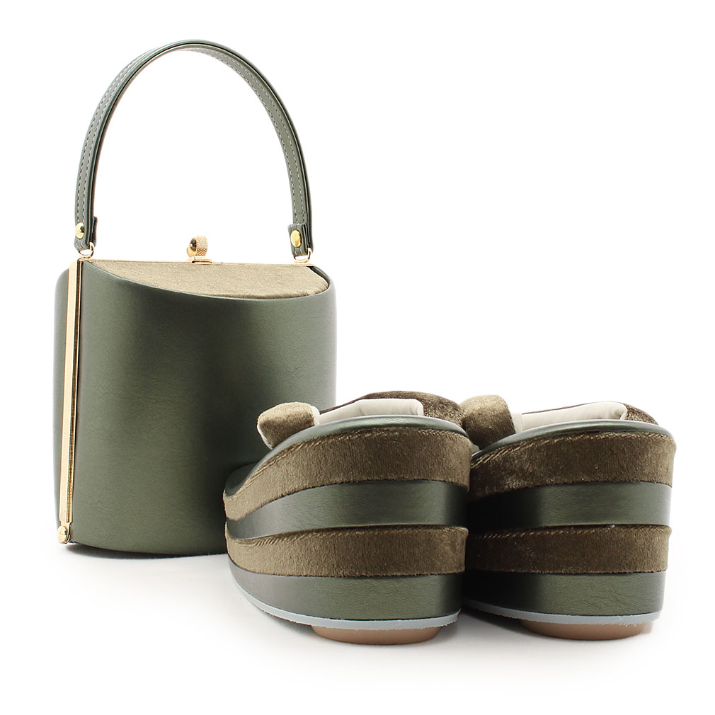 成人式 振袖 草履 バッグ 草履バッグセット 草履 セット フリーサイズ Lサイズ 日本製 彩小径 正絹帯地