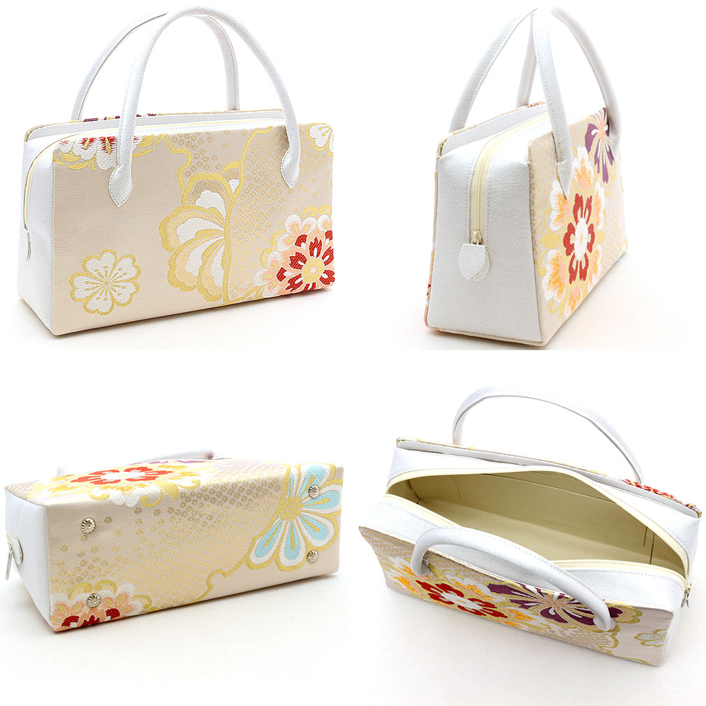 正絹帯地　利休バッグ