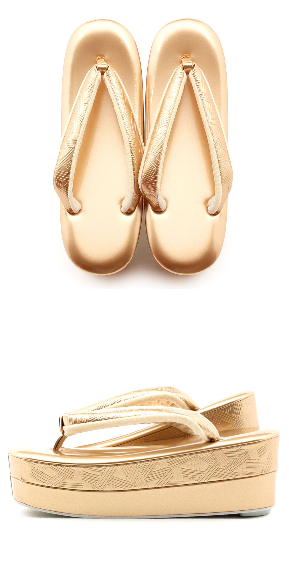 草履 成人式 振袖用 Mサイズ Lサイズ エナメル 金 銀 黒 白 幾何学 紗織謹製 厚底 日本製 モダン なだらか おしゃれ 袴