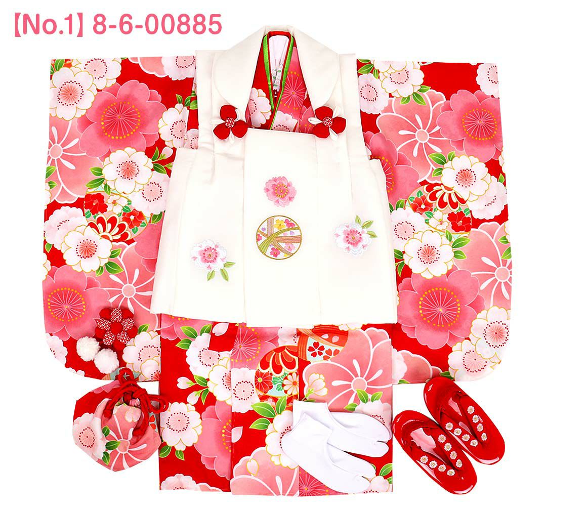 七五三》 被布10点セット 女の子用 花ひめ ＜全6タイプ＞ 3歳