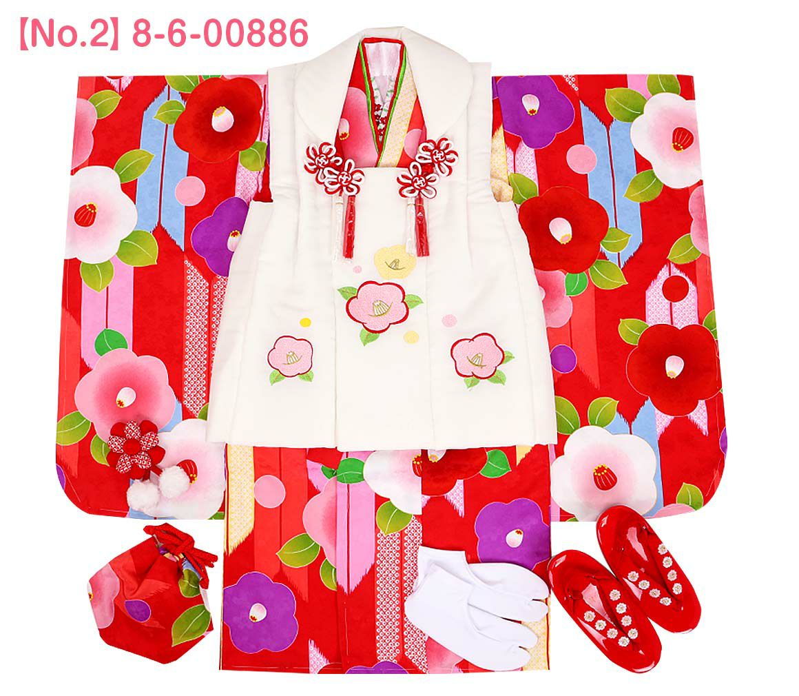 七五三》 被布10点セット 女の子用 花ひめ ＜全6タイプ＞ 3歳