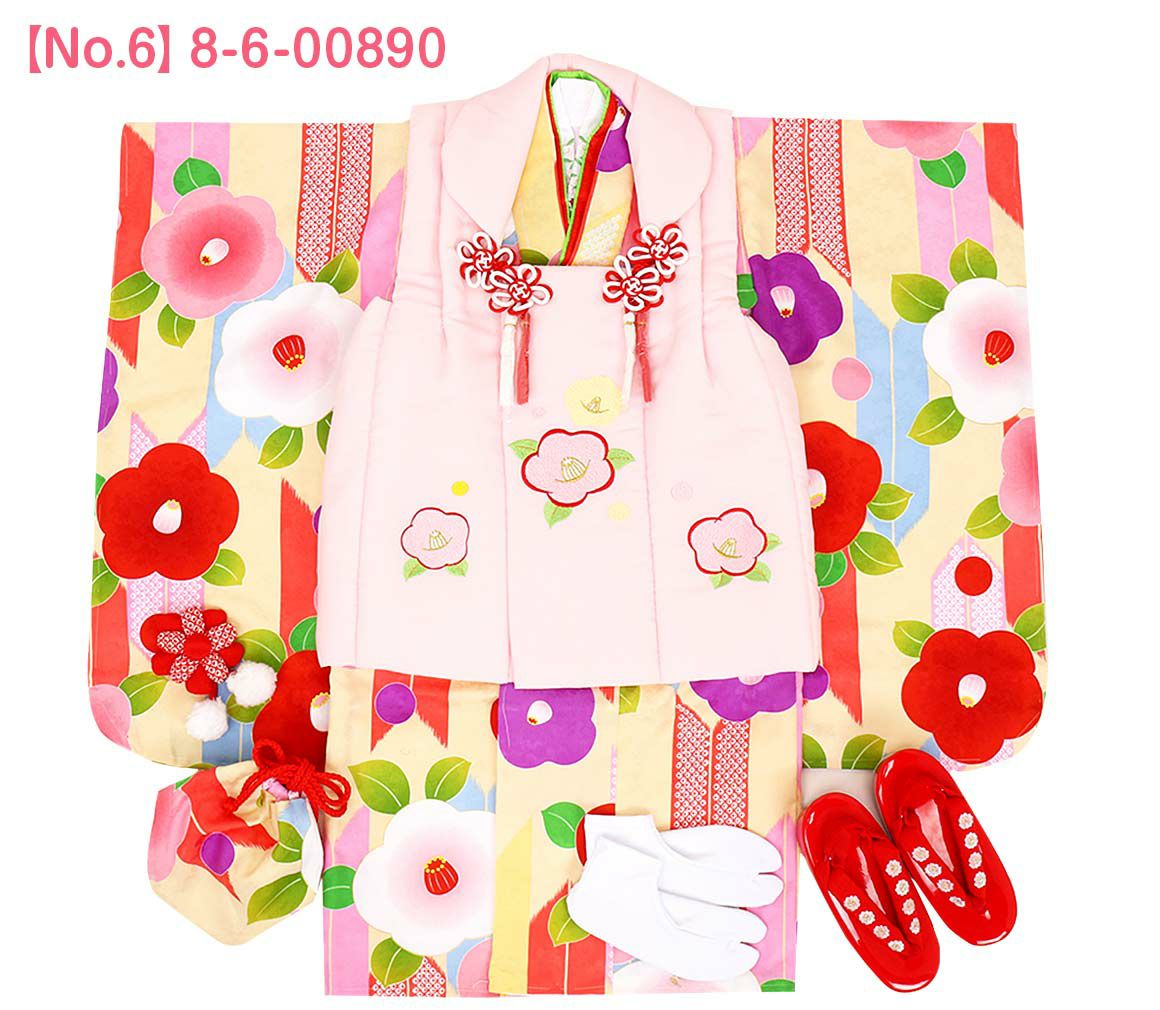 七五三　3歳　女の子フルセット　花ひめ 着物 3歳 被布 セット 七五三 花ひめ 販売 購入 : 部坂呉服店 - 通販