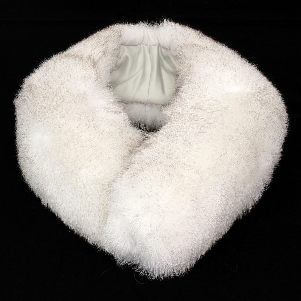 【白華】SAGA FURS サガファー ファーショール ホワイトフォックス 雪凛 SAGA FOX 高級ショール フォックスファーショール サガ 毛皮 日本製