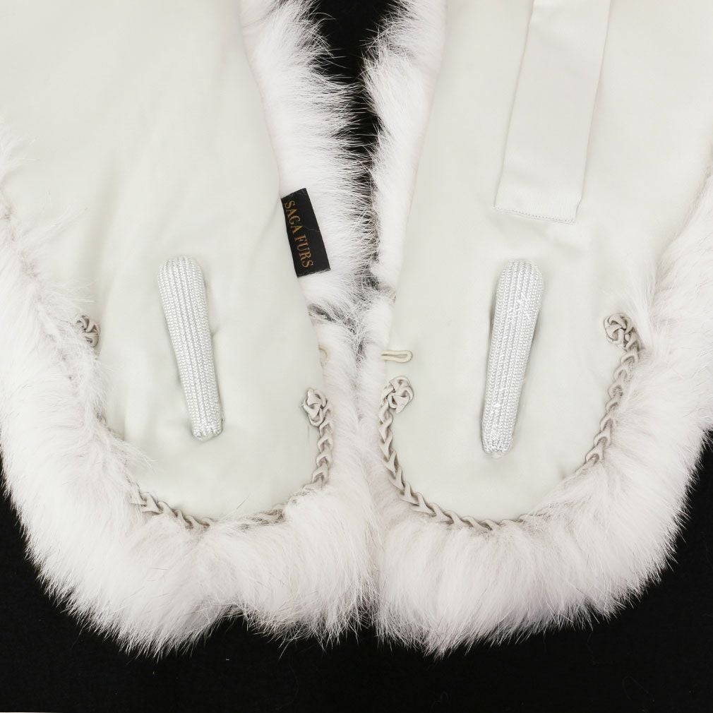 振袖用 ブルーフォックス ファーショール グレー ＜SAGA FURS BLUE FOX