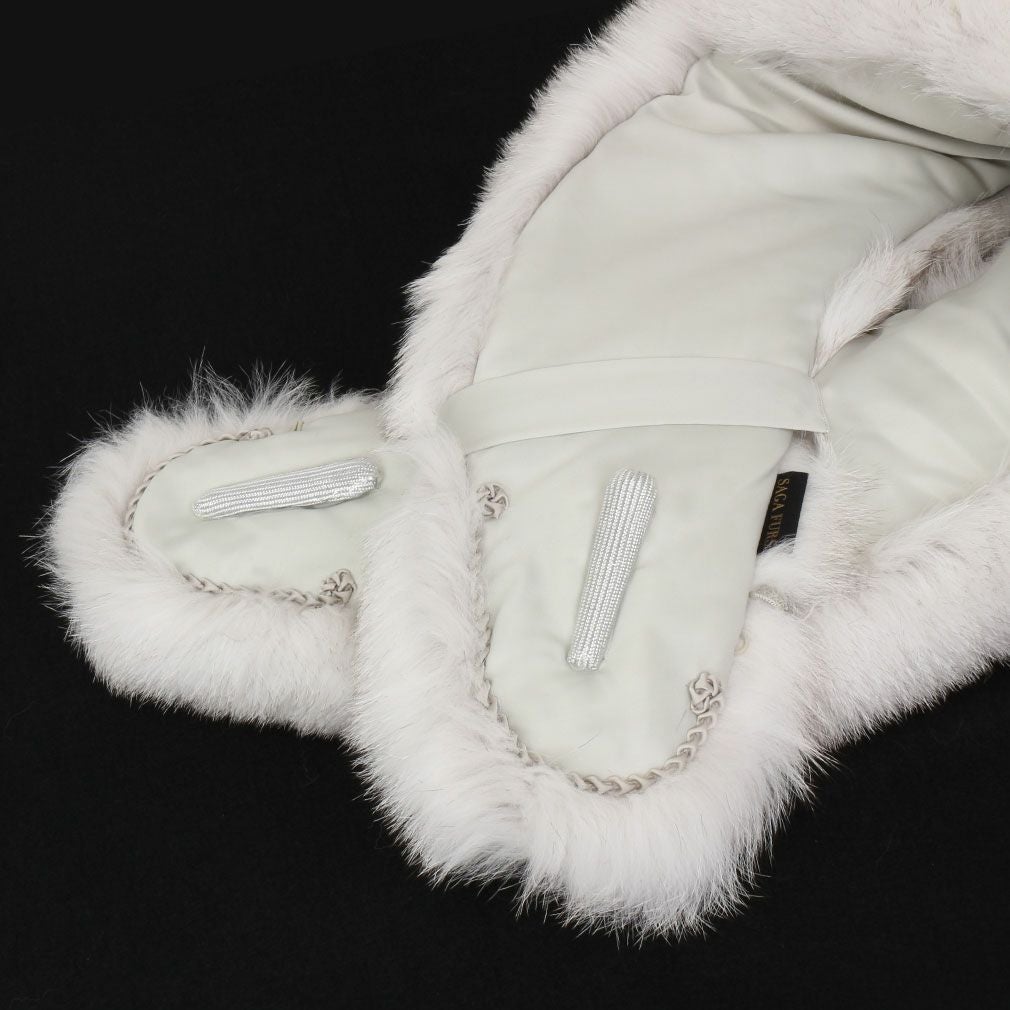 振袖用 ブルーフォックス ファーショール グレー ＜SAGA FURS BLUE FOX
