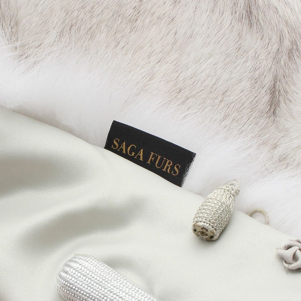 振袖用 ブルーフォックス ファーショール グレー ＜SAGA FURS BLUE FOX