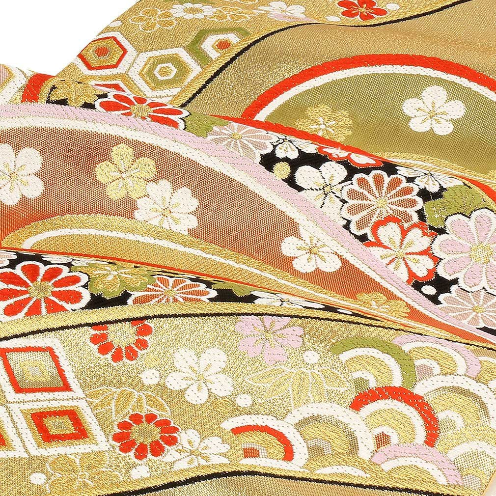 お振袖にも♪　晴れやかな【辻が花】　上品に華やぐフォーマルに　美品の袋帯です お振袖にも♪ 晴れやかな【辻が花】 上品に華やぐフォーマルに 美品の