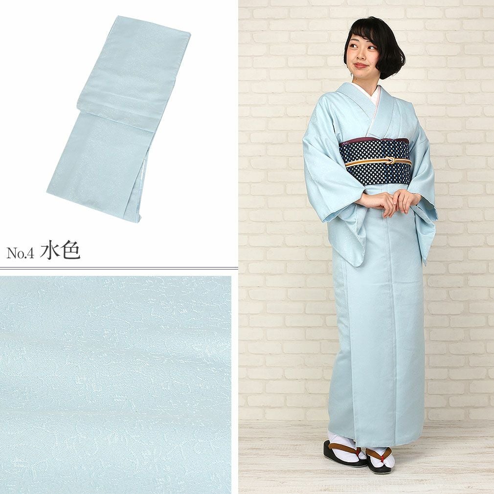 着物 お仕立上り 袷 色無地 Mサイズ Lサイズ ＜ピンク、紫、薄緑