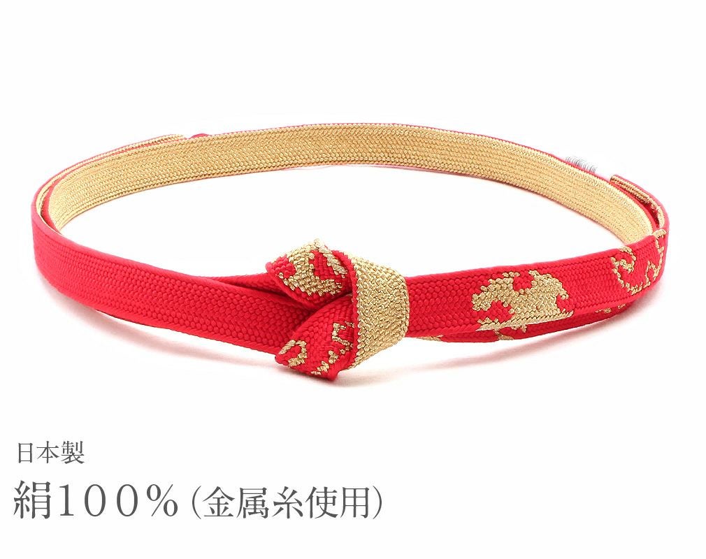 平和屋着物●伊賀組紐　前沢工房　帯締め　金糸　撚り房　正絹　逸品　未使用　AABE4974ay 帯締め 伊賀くみひも 前沢工房 手組み 正絹 日本製 伝統工芸品 和装