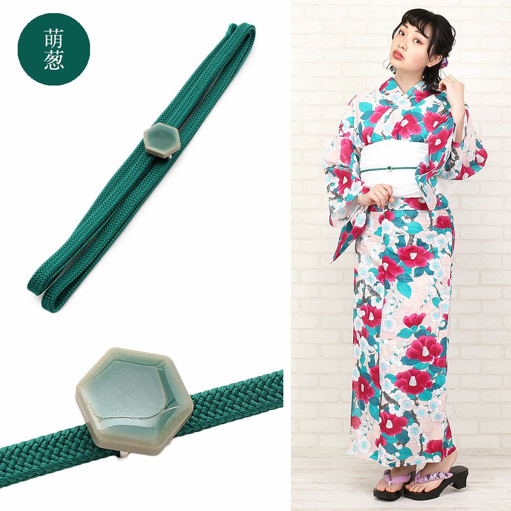 帯締め＆帯留めセット 普段用 ＜美濃焼／全6色＞ 日本製