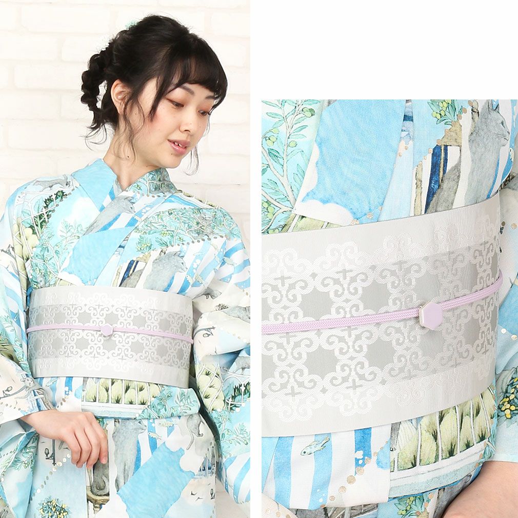 帯締め＆帯留めセット 普段用 ＜美濃焼／全6色＞ 日本製