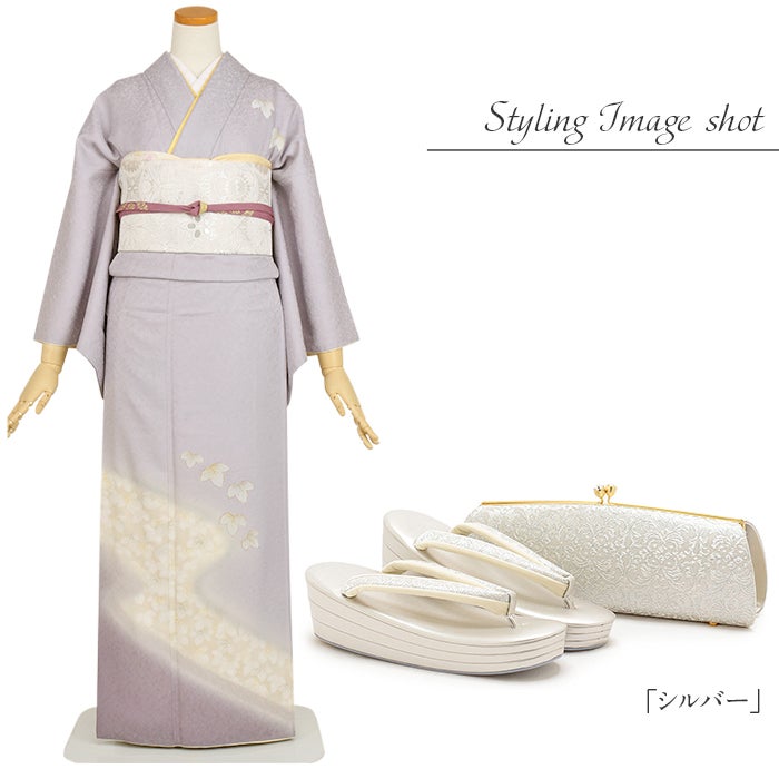  草履バッグセット 留袖用 訪問着用 礼装 S M L LL 小さいサイズ 大きいサイズ 日本製 花唐草 がま口 クラッチ ドレス 和洋 兼用 ゴールド 金 シルバー 銀 Kissteオリジナル 着物 草履 バッグ バック レディース 礼装 黒留袖