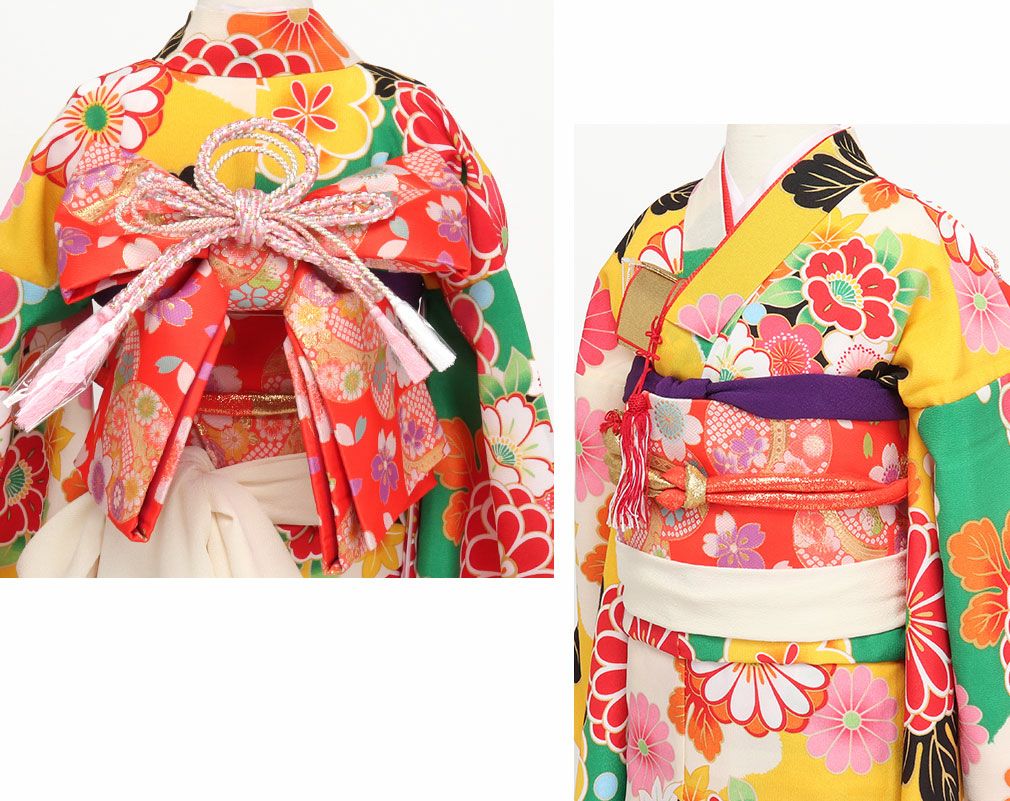 七五三 結び帯⑤ 七五三結び帯 5才 7才向き 女の子 作り帯 祝い帯 祝帯 5才 7才 レース