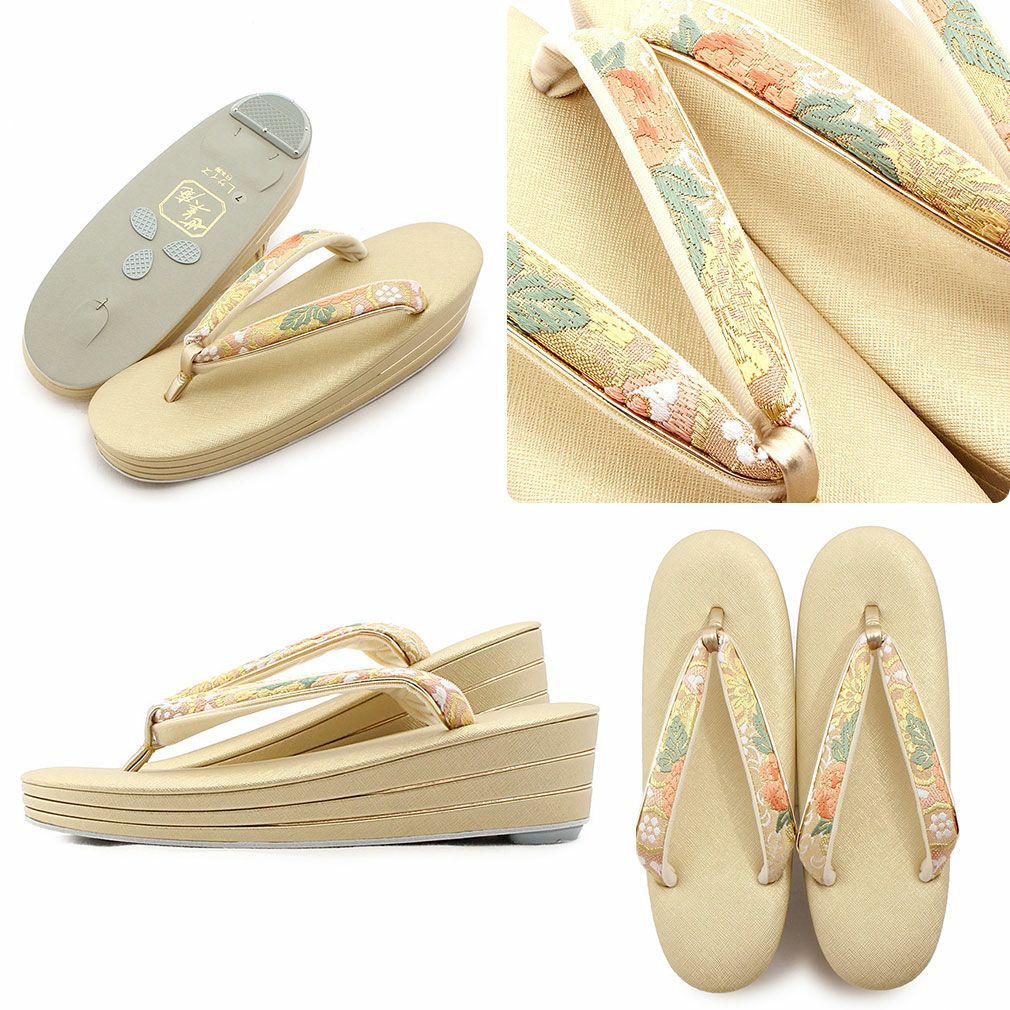 ☆めめ☆　新品未使用　世美庵　成人式　和装用バッグと草履セット　Ｌサイズ 草履バックセット 成人式 振袖 草履 バッグ 草履バッグセット 草履