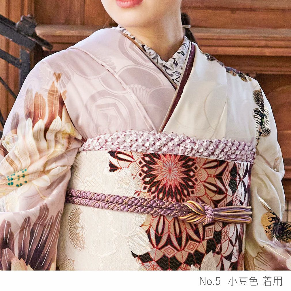 帯締め帯揚げ　振袖　からし　ゴールド　絞り　B01 帯締め帯揚げ 振袖 からし ゴールド 絞り B01の通販 by キモノリザーブ