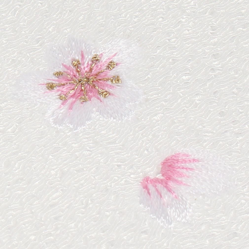 七五三 着物 3歳 女の子 被布 単品 ＜ウサギ 桜刺繍・地紋入り＞