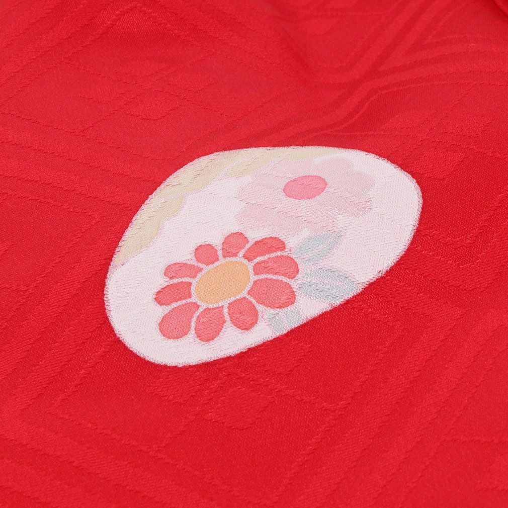 七五三 着物 3歳 女の子 被布 単品 正絹 ＜玩具模様・地紋入り＞