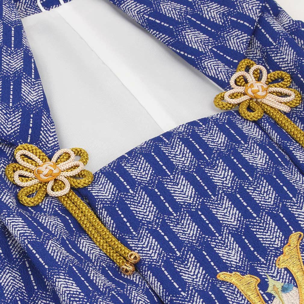 七五三 着物 3歳 男の子 被布 単品 ＜刺繍・兜＞