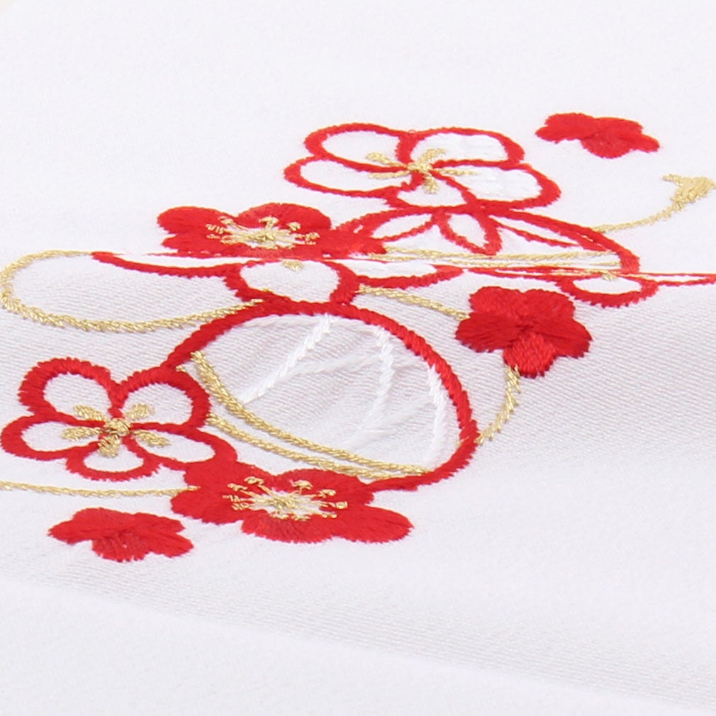 七五三 半襟 半衿 子供用 日本製 花づくし おしゃれ 刺繍 メール便対応可