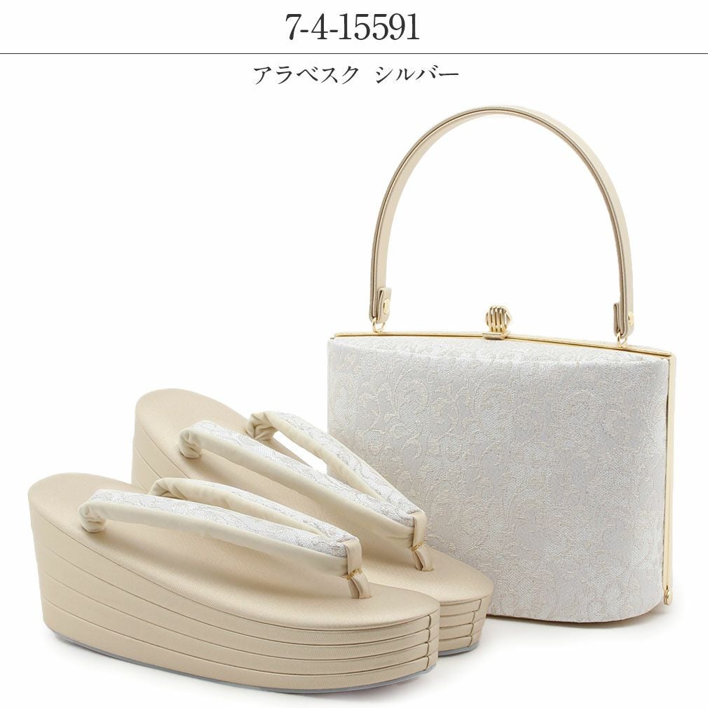 草履バッグセット 留袖用 礼装 ハイヒール Sサイズ Mサイズ Lサイズ 黒