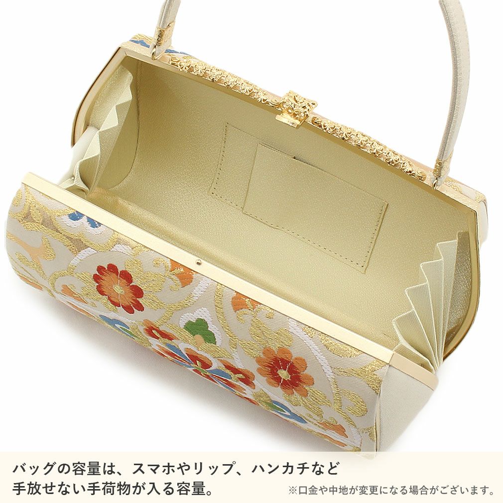 【美品】　振袖用バッグ　草履　成人式　振袖　Ｌサイズ　フリーサイズ 3番が再入荷！／振袖 草履バッグセット 成人式 帯生地 厚底 Lサイズ