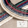 帯締め　ベロア　刺繍　丸ぐげ