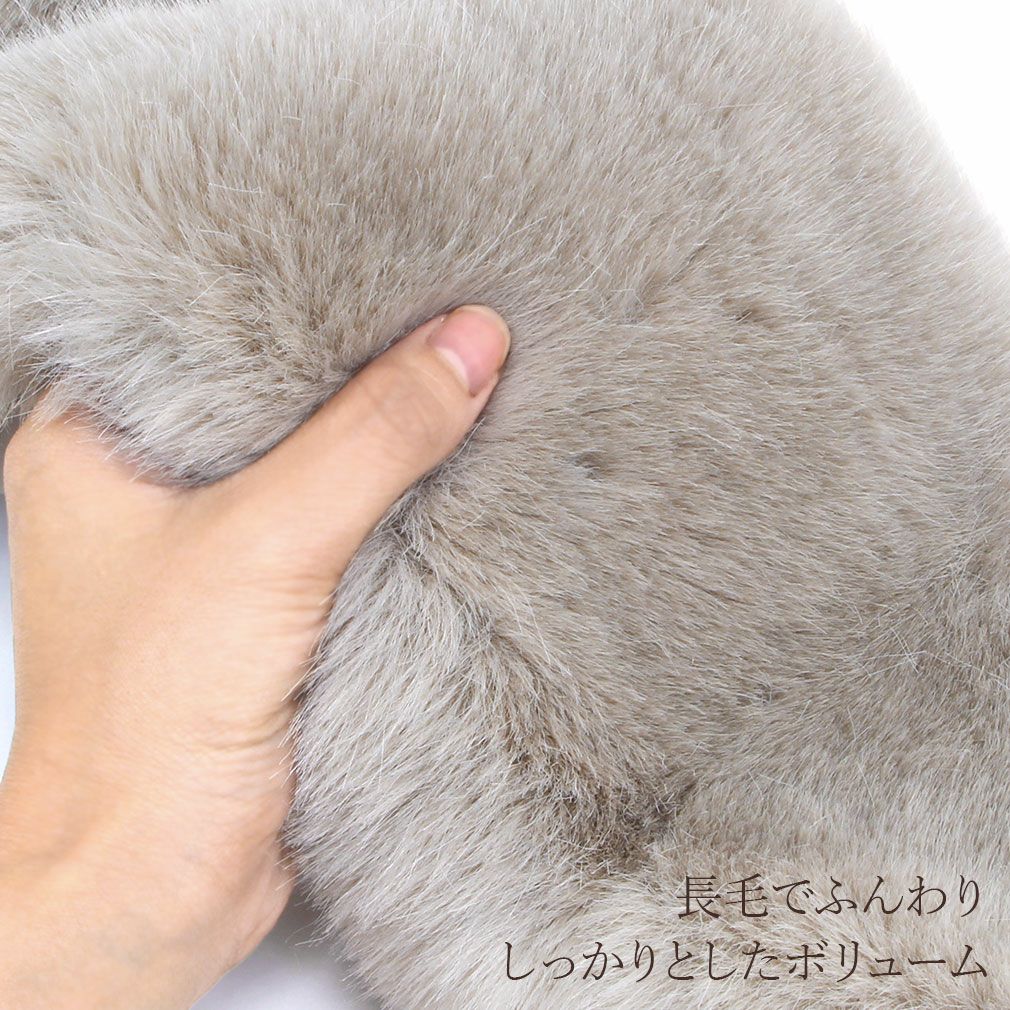 振袖 ショール フォックス風 フェイクファー 4色展開 3Way ブラック