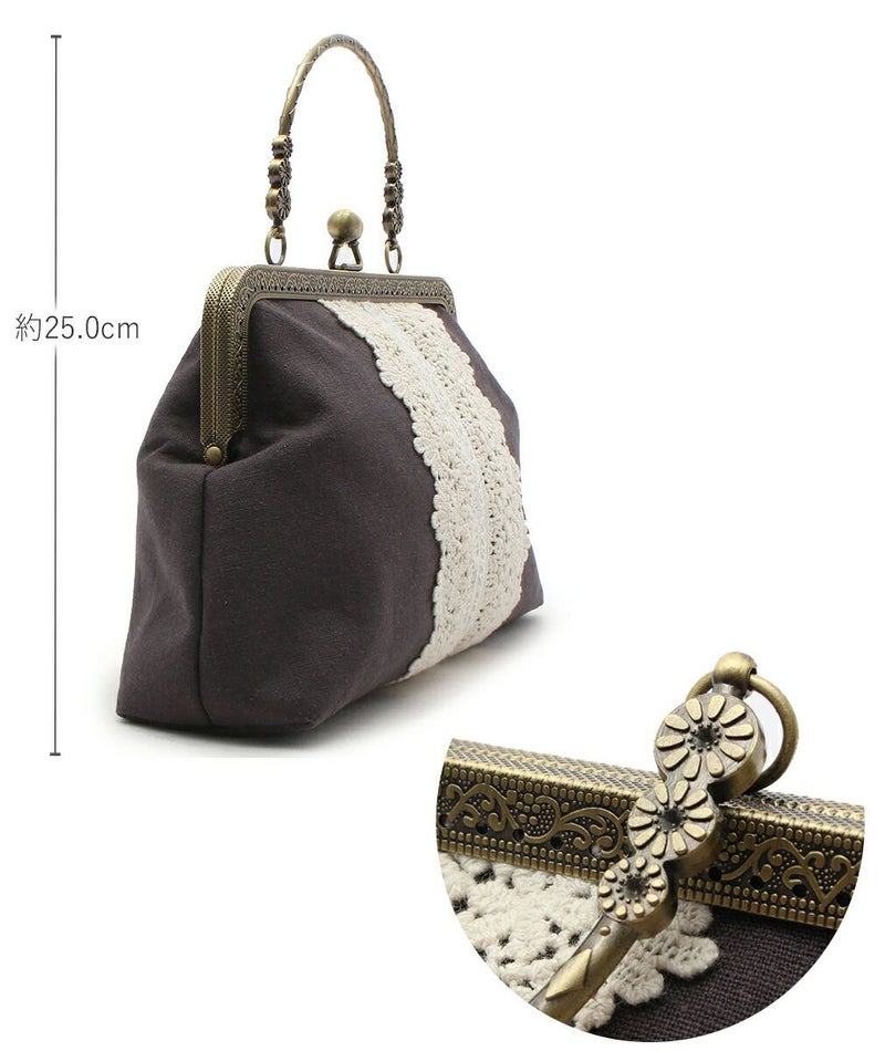 ViViSienneレースがま口バッグ