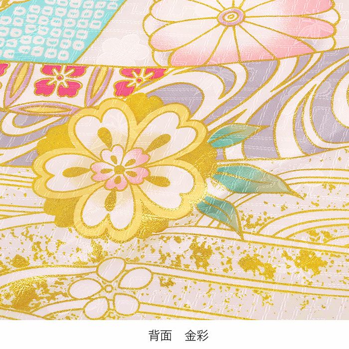お宮参り 着物 女の子 産着 祝い着 白 紫色 鞠 菊 牡丹 芍薬 万寿菊