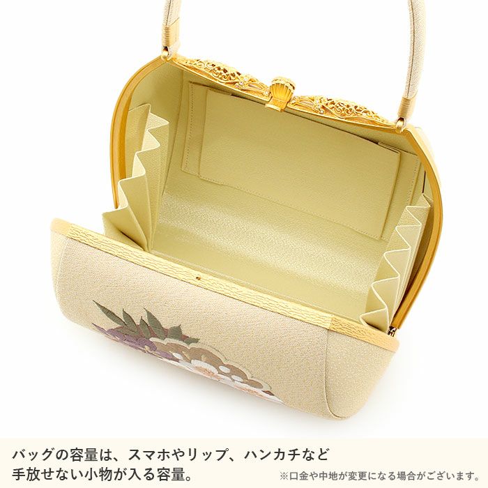 草履バッグセット 帯地 振袖 成人式 ベージュ wzouribag5-7 Lサイズ 草履バッグセット 振袖用 成人式 zb-074 金 ゴールド レッド