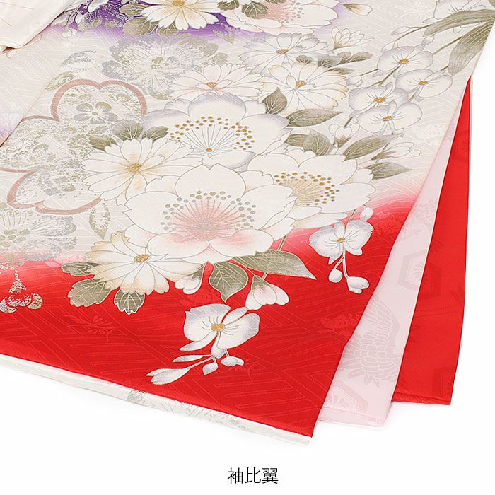 お宮参り 着物 女の子 産着 祝い着 白 赤 紫 鞠 桜 梅 蘭 吉祥花 正絹