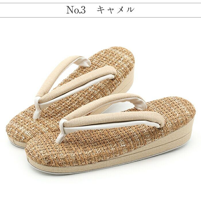 【夏草履 近江ちぢみ】草履 夏 単衣 日本製 新品 Mサイズ 000000021922_eWmwLwj.jpg